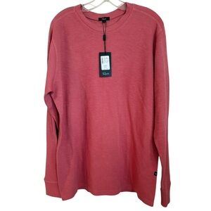 Rails Rheese Red Brick Crew Neck Long Sleeve Sweater Men’s